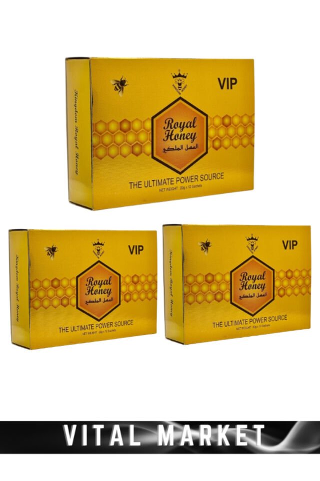 Royal Honey Vip Gold 20 Gramlık x 12 'li 3 Paket