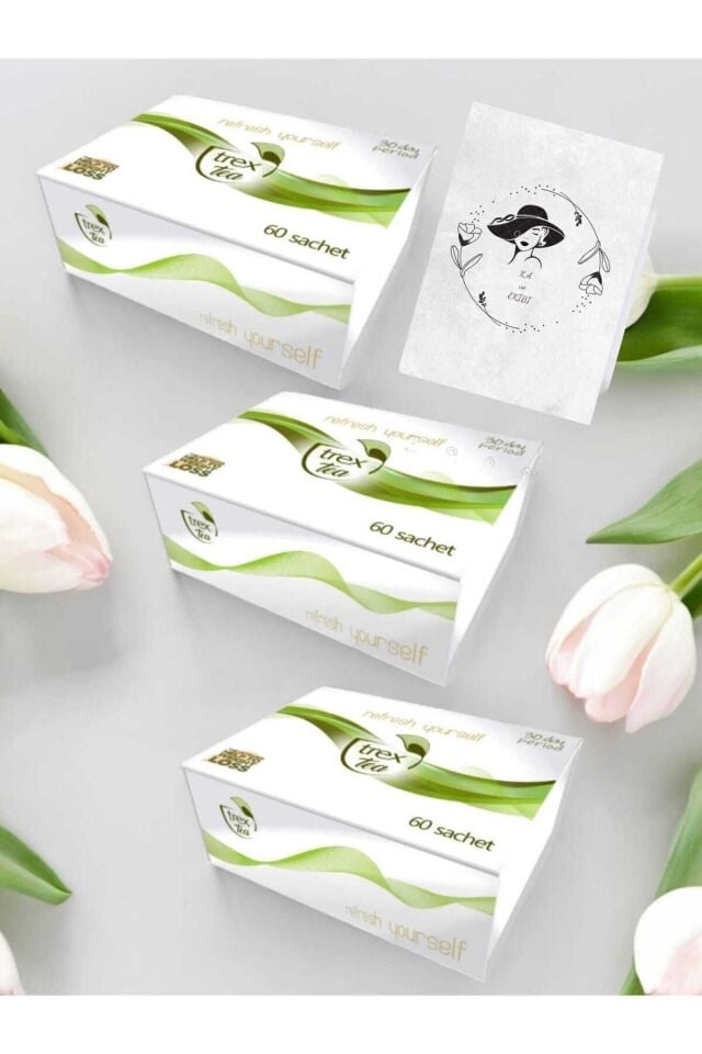 Trex Tea Karışık Bitkisel Çay 3 Lü Paket 90 Günlük Kullanım-mk