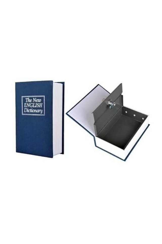 Büyük Boy Anahtarlı Kitap Görünümlü Gizli Kasa