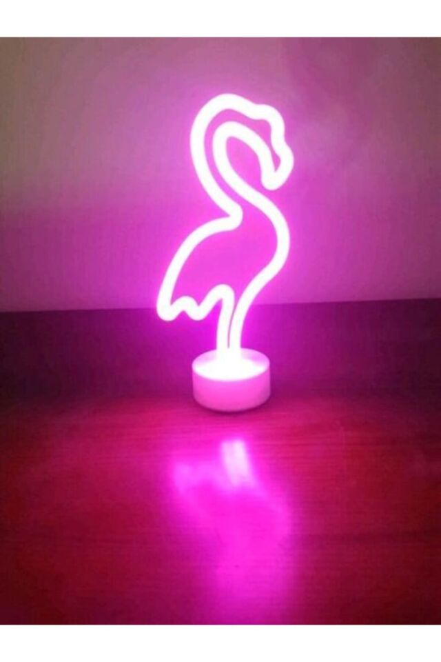 Flamingo Model Neon Pembe Led Işık