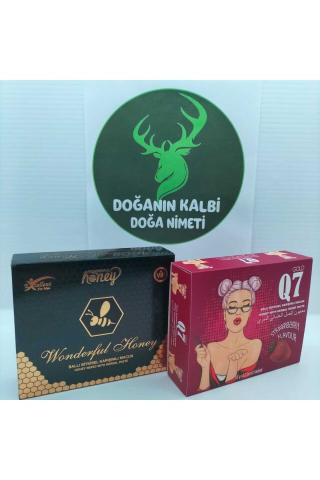 Q7 çilekli Bal 12 Li  + Wonderful Honey Honey 12 Li Bal