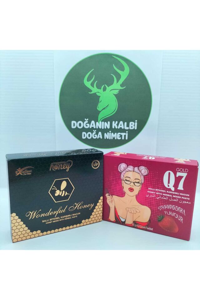 Q7 çilekli Bal 12 Li  + Wonderful Honey Honey 12 Li Bal