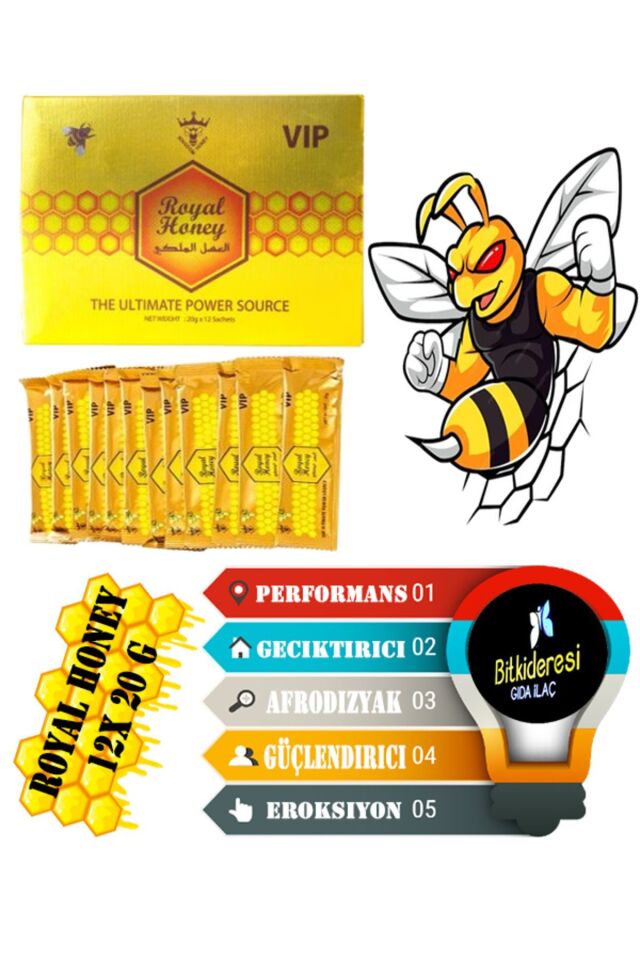Vip 12x20 gr Royal Honey Bal