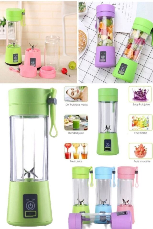 Mixer 380 Ml Detox Mixer Taşınabilir Shaker Termos 380 Ml Smoothie Blenderı Ice Coffee Milkshake Set