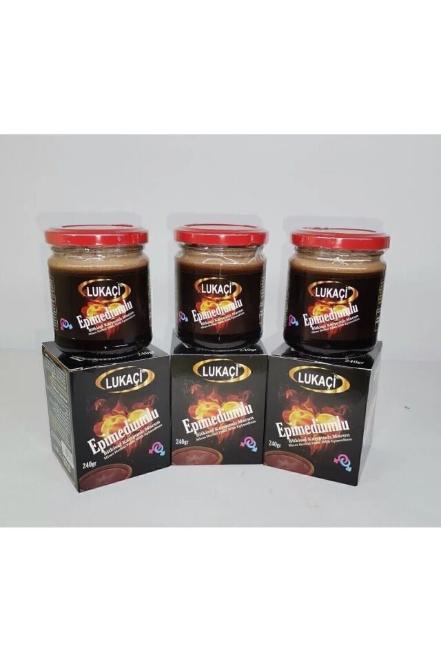 Lukaçi Aşk Ateşi Bitkisel Ballı Macun (3 ADET 240 GR LIK KAVANOZ)