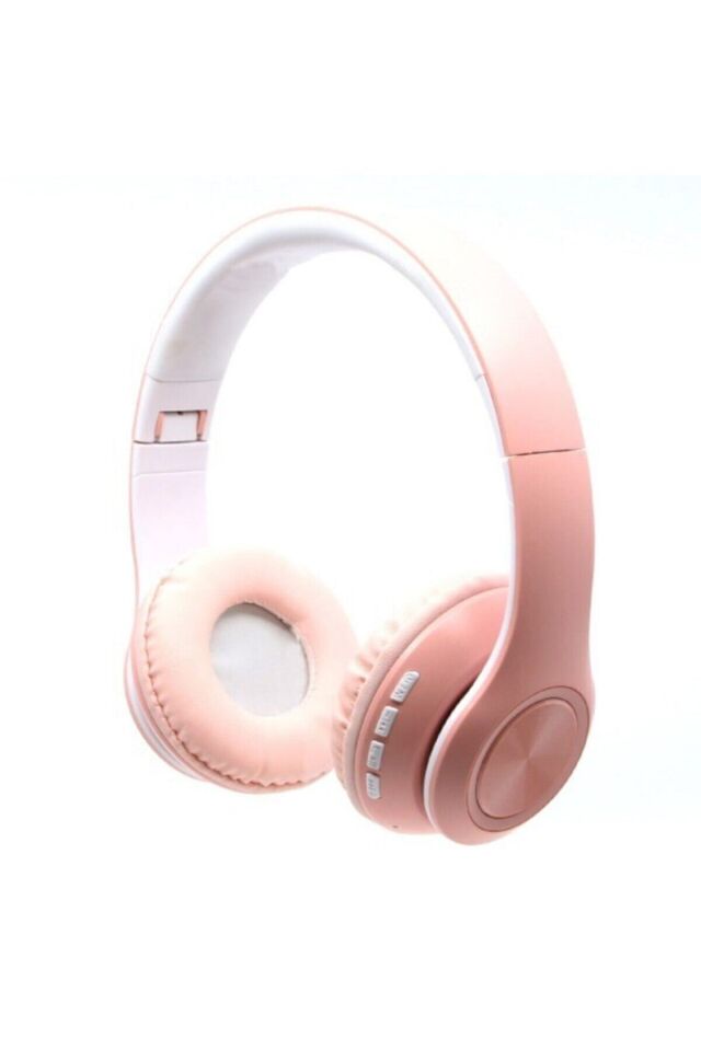 Pembe Bluetooth Kablosuz Stereo Kulaklık P68