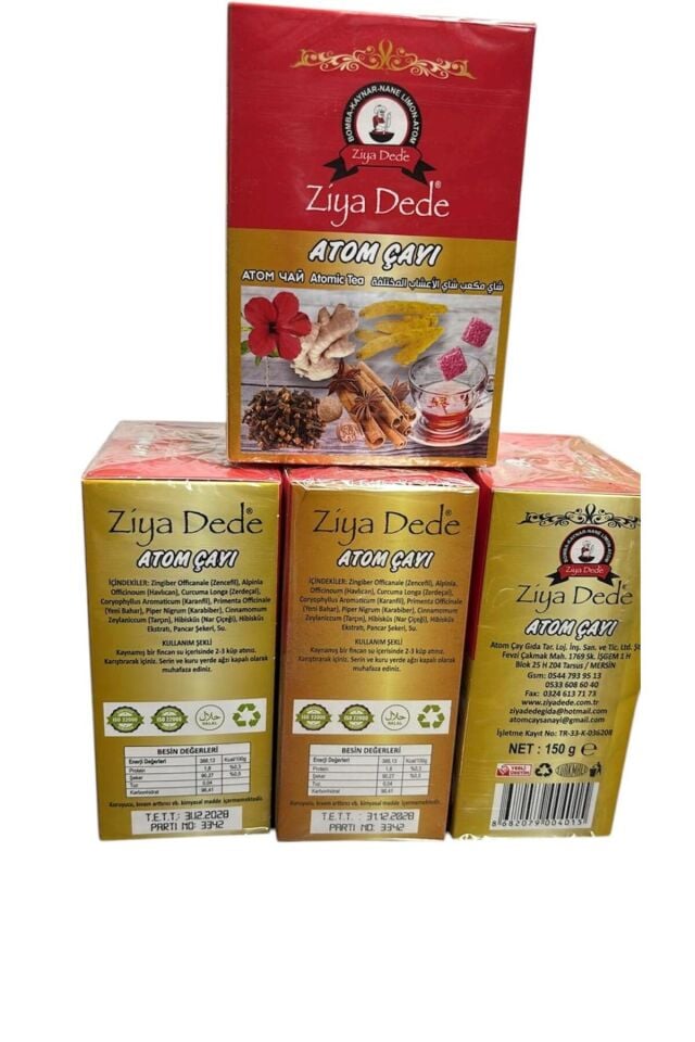 3 Paket Atom Çayı Ziya Dede Küp Atom Çay Kış Çayı